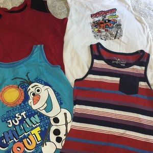Boys sleeveless tank bundle of four